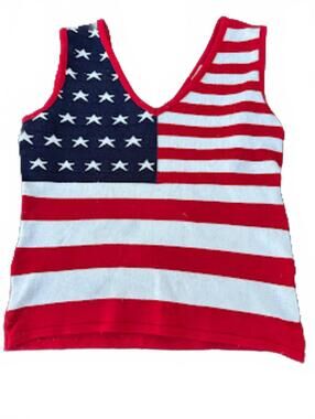 Cenit Knit American Flag Tank Top